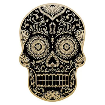 

DAY OF THE DEAD Decal Rockabilly Rock Vintage Sugar Skull Car Window Lnterest Reflective Sticker,15cm*10cm
