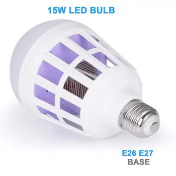 

LED Mosquito Killer Lamp Light Bulb For Killing Insect 220V Lighting Fixture With Emitting High-intensity UV Light
