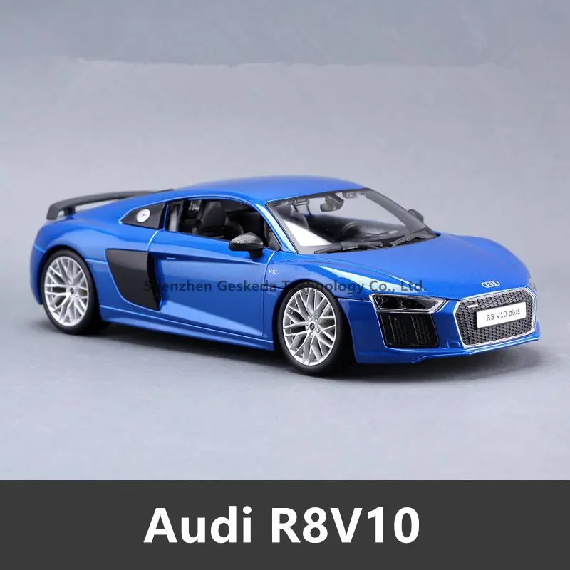 Maisto 1:18 Audi R8GT модель автомобиля из сплава Модель автомобиля украшение автомобиля коллекция Подарочная игрушка литая модель игрушка для мальчиков - Цвет: R8V10
