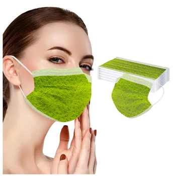 

30PCS masque jetable adulte Women Man Daily Care Solid Disposable Face Mask Safety Air Fog 3Ply Ear Loop Anti-PM2.5 Mask