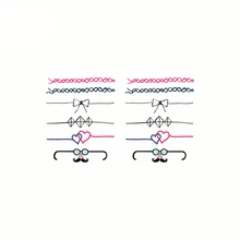 Waterproof Temporary Tattoo Sticker Cartoon Design Cute Ring Sticker Finger Sticker Body Art Small Sticker Men Women
