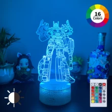 

Nightlights Multi Color Atmosphere Lamp Robot Solider Gift 3D LED Night Lights With Remote Control Quick Flashing