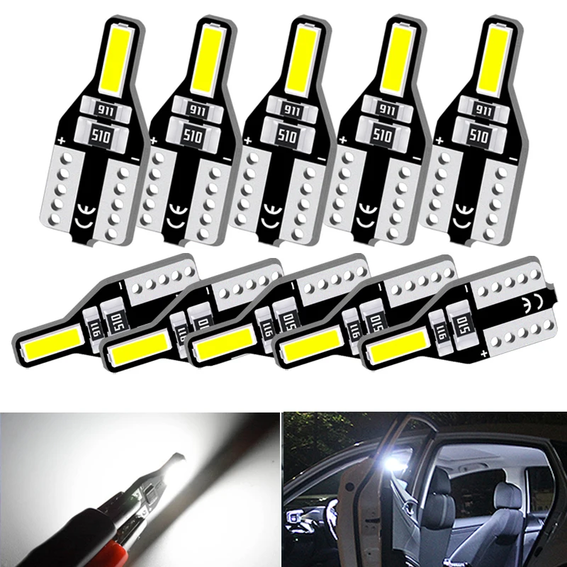 Набор T10 W5W светодиодный ная лампа для салона автомобиля Volvo XC60 XC90 S60 V70 S80 S40 V40 V50 XC70