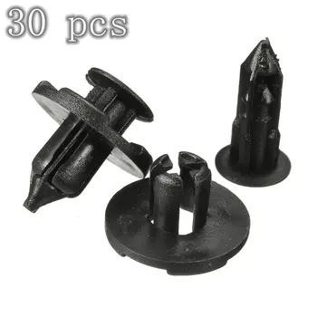 

30pcs/10pcs Nylon Rivet Trim Clips Bumper Fender Fasteners Push Type Retainer For Nissan For Infiniti 0155309321 90044-68320