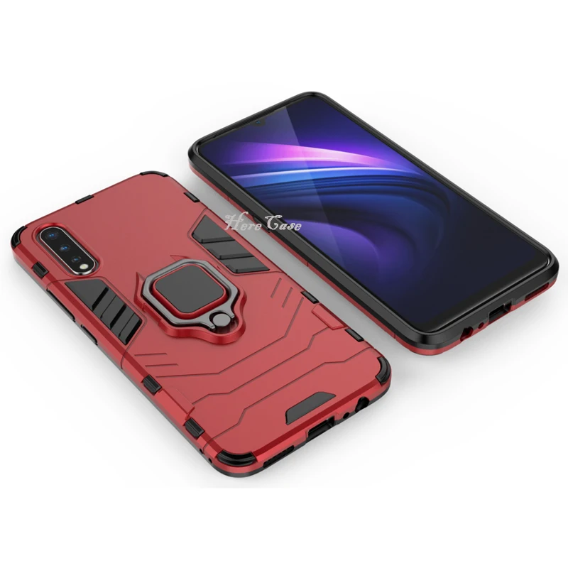 Чехол для Red mi Note 6 Pro, чехол-кольцо для Xiaomi mi 8 Lite A2 Lite Pocophone F1, чехол для Red mi 5 Plus Note 4 4X mi Max 3 8SE - Цвет: Red