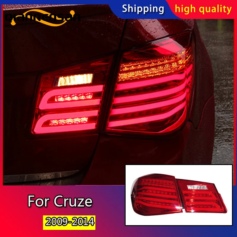 

Car Styling for Cruze Taillights 2009-2014 Cruze LED Tail Lamp GLK Rear Lamp DRL+Turn Signal+Brake+Reverse automobile Accessorie