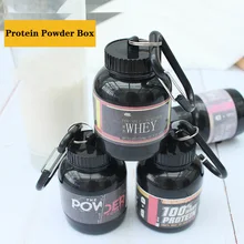 OHFIN, портативная Белковая Воронка для порошков, пищевой белковый молочный порошок, контейнер с брелком, не содержит бисфенол, многофункциональная Бутылка для путешествий