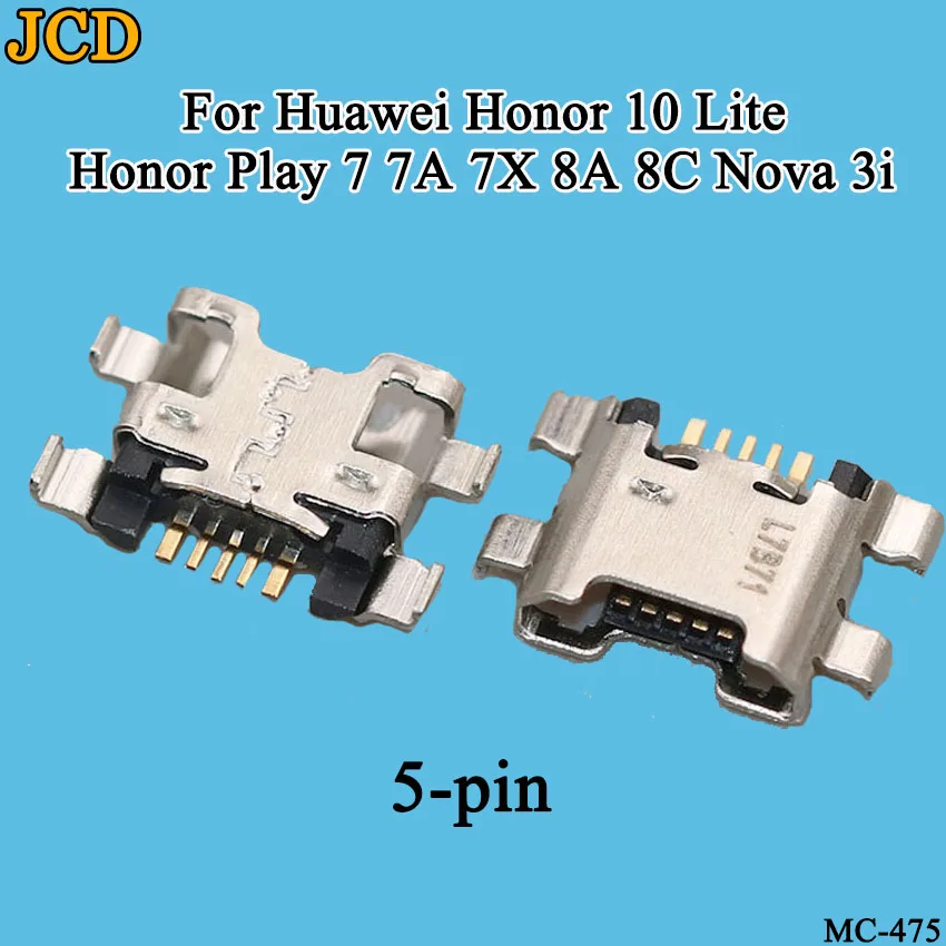 JCD 30 шт./лот для huawei Honor 10 Lite Honor Play 7 7A 7X 8A 8C Nova 3i usb зарядная док-станция разъем для зарядки порт разъем