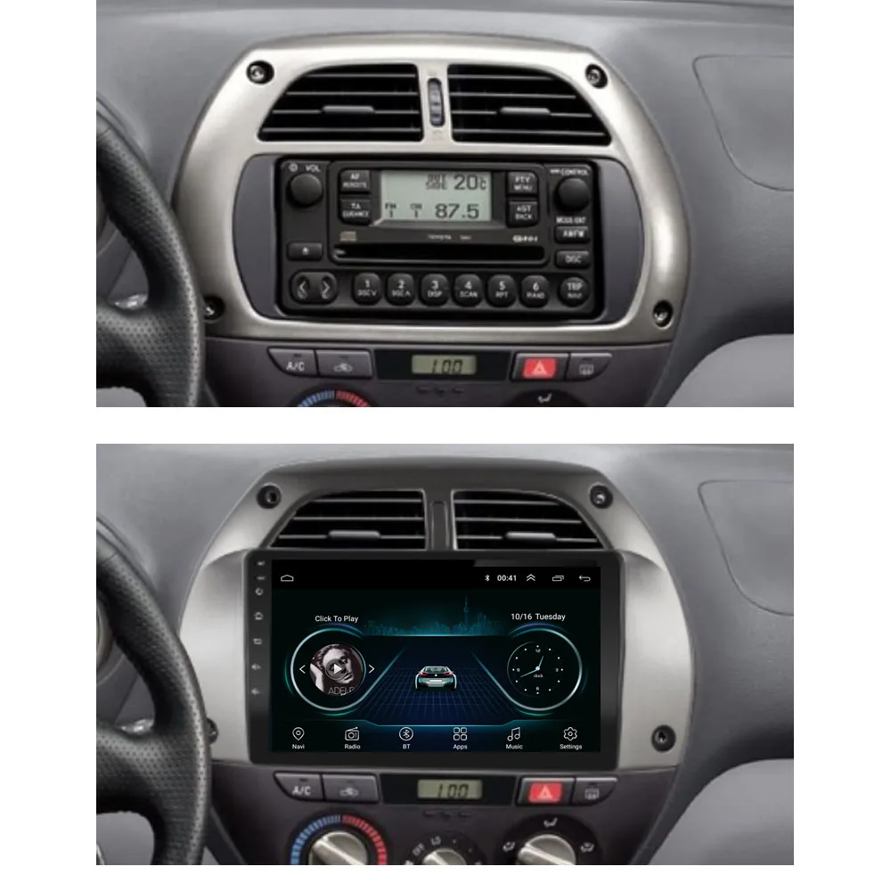 4G LTE 10.1 Cocok Toyota RAV4 2001 2002 