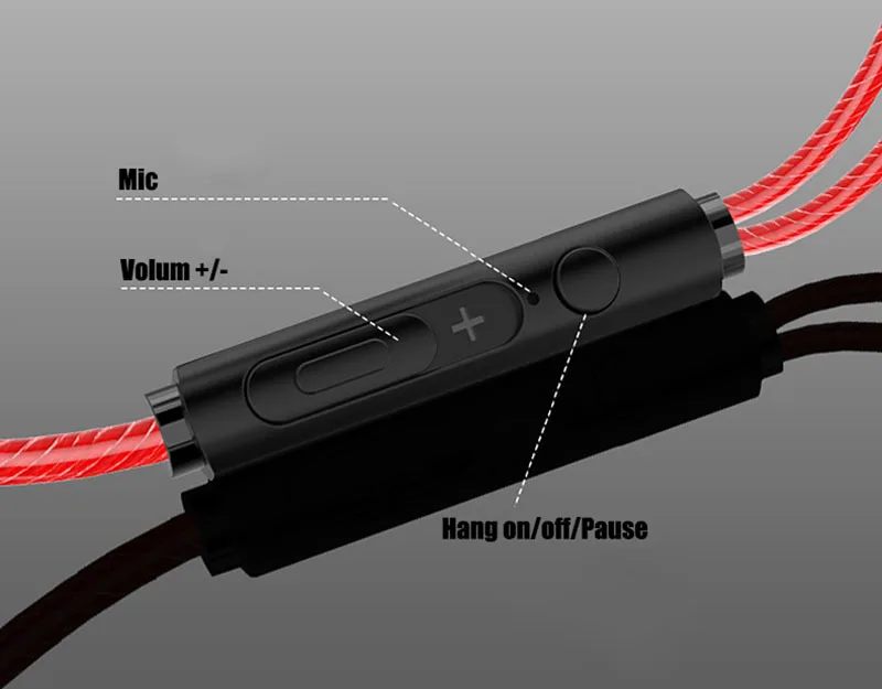 Ubeamer D15 наушники-вкладыши, стерео, бас, 3,5 мм разъем, проводное управление, HIFI наушники, гарнитура для мобильных телефонов