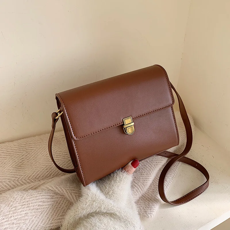 

Bags Bag Women's 2019 New Style Korean-style Fashion Small Square Bag PU Handbag Shoulder Bag WOMEN'S Messenger Bag