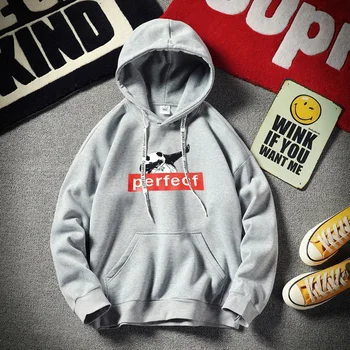 

Japanese Cartoon Print Men Sweatshirts Loose Pullover Fashion Funny New In Hooded Hoodie Teenager Tracksuit Sportwear Clothings