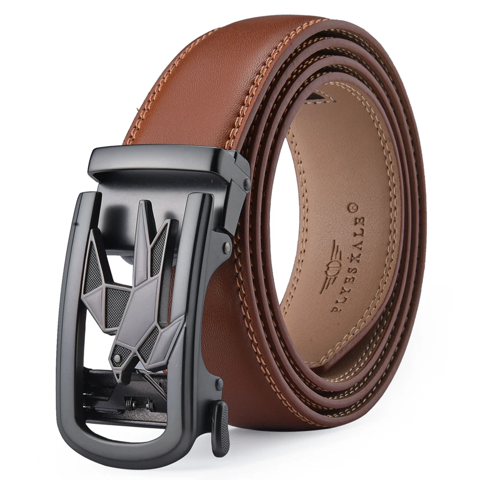 Famous Brand Designer Male Belt New Arrival Brown Black Leather Strap Men's Belts Luxury Automatic Buckle Belts For Men B700