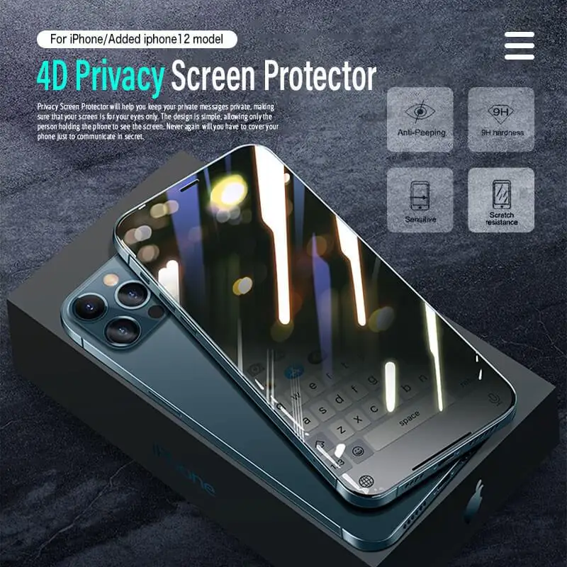 Защитное закаленное стекло 4D для iPhone 12 11 Pro Max XS MAX XR 6s 7 8 Plus|Декоративные пленки| |