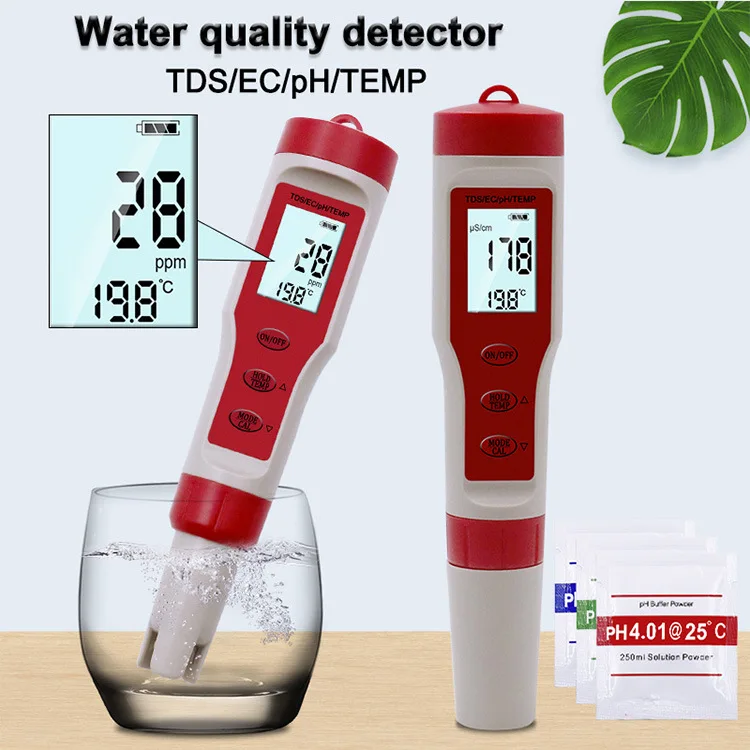 

SONGLI 3-in-1 Multifunctional TDS/PH/EC Tester Water Quality Detector Water Quality Monitor PH Tester Pen WWO66