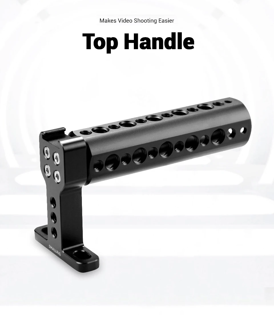 Universal Top Handle Grip With Cold Shoe Plate For Digital Dslr Camera Cage Moni