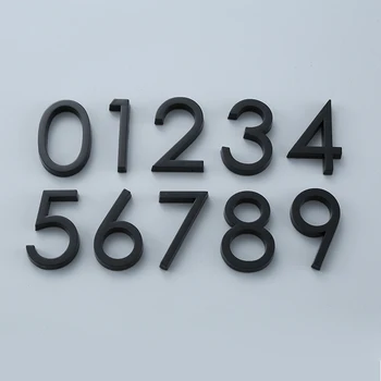 

Black Self Adhesive Number House Number Door Plates Apartment Hotel Office Door Address Number Stickers Custom Address Sign