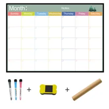 A3 доска ежемесячный планировщик магнитная доска для объявлений школы доска для заметок магнитный календарь на холодильник ежедневник