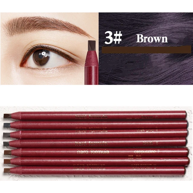 Eyebrow Pencil Professional Makeup Chinese Black Brown Enhancers Long-term Eyebrows Brushes Tools Wholesale Makeup Cosmetics 5