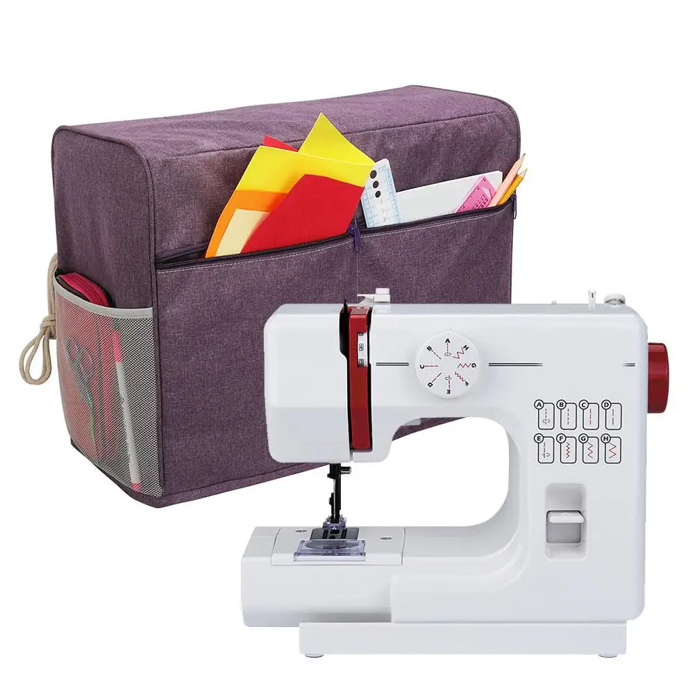 Oamsistay Starry Daisy Sewing Machine Cover With Pockets Soft Water Resistant Dust Cover For Small Appliance Protective Sleeve Compatible