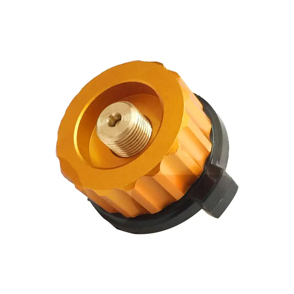 

Outdoor Camping Hiking Stove Burner Adaptor Split Type Furnace Converter Connector Auto-off Gas Cartridge Tank cylinder Adapter