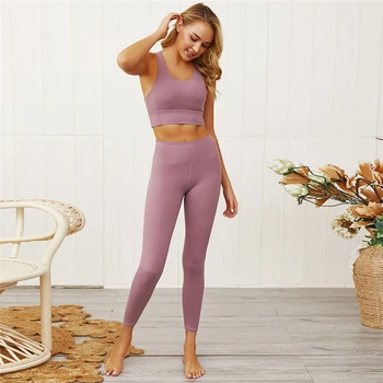 

Women's Seamless Yoga Suit Sportswear Fitness Sport For Women Gym Running Set 2 Piece Costume For Yoga Sports Bras+Leggings Sets