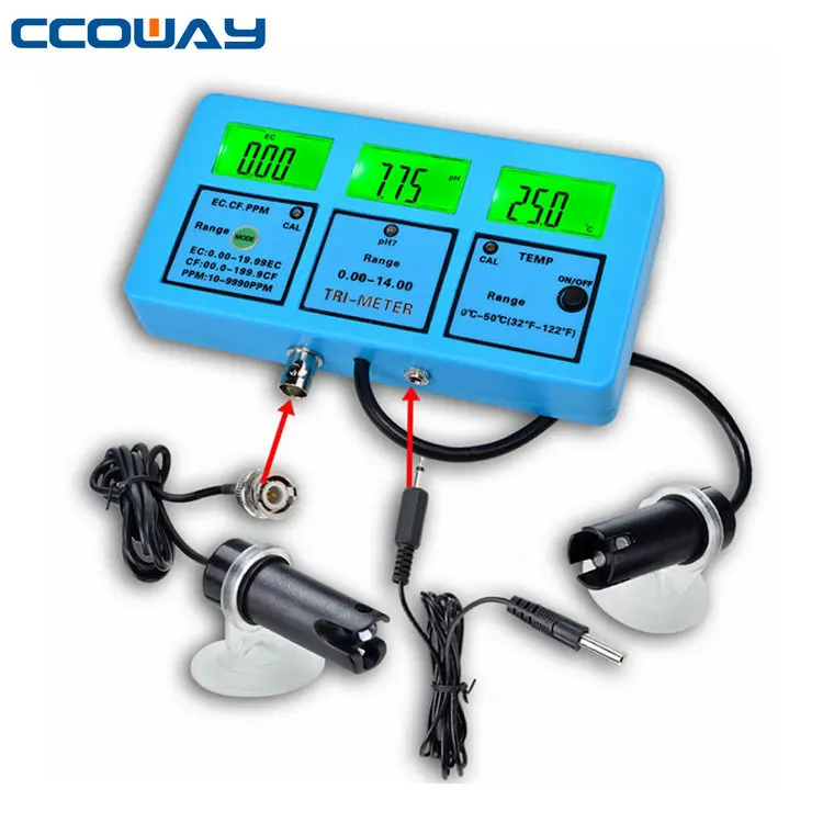 

China Supplier 4 in 1 PH/EC/CF/TDS cheap ph sensor, hanna ph meter, drinking water tester