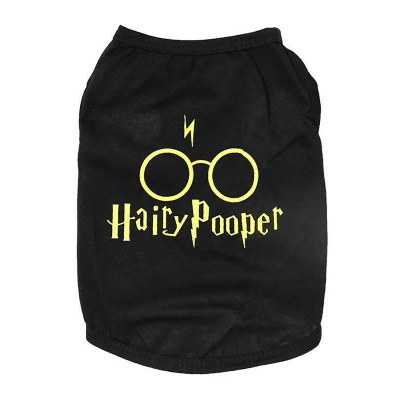 Disfraz de primavera para mascotas, ropa para perros y gatos, camiseta fina de algodón transpirable sin mangas, chaleco negro Simple