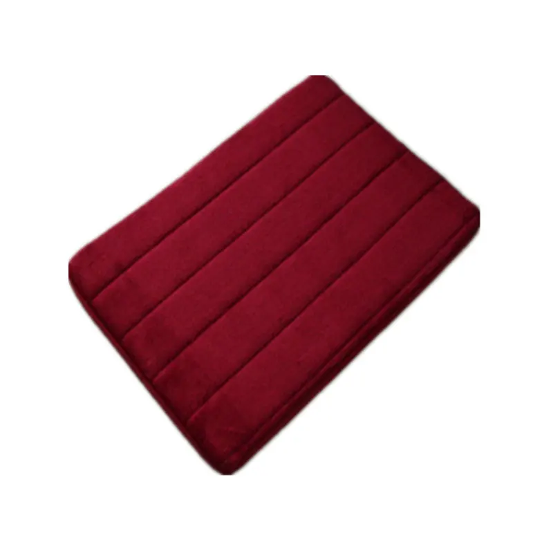 Wine Red 1piece Современные из пены с эффектом памяти Ванная КОМНАТА КОВРИК КОВРЫ нескользящий коврик для ванной коврик Гостиная Кухня коврики и ковры 3 шт./компл. коврик для ног - Цвет: Wine Red 1piece