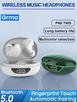 

Grma TWS Bluetooth 5.0 Earphone Wireless Stereo Sports Earbuds Headsets For All Phone Xiaomi Samsung Huawei Earpiece With Mic