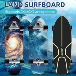 75cm Skateboard Land Surf Skateboard Youth Urban Road Brush Street Scooter Fashion Pattern Professional Road Surfboard Skates