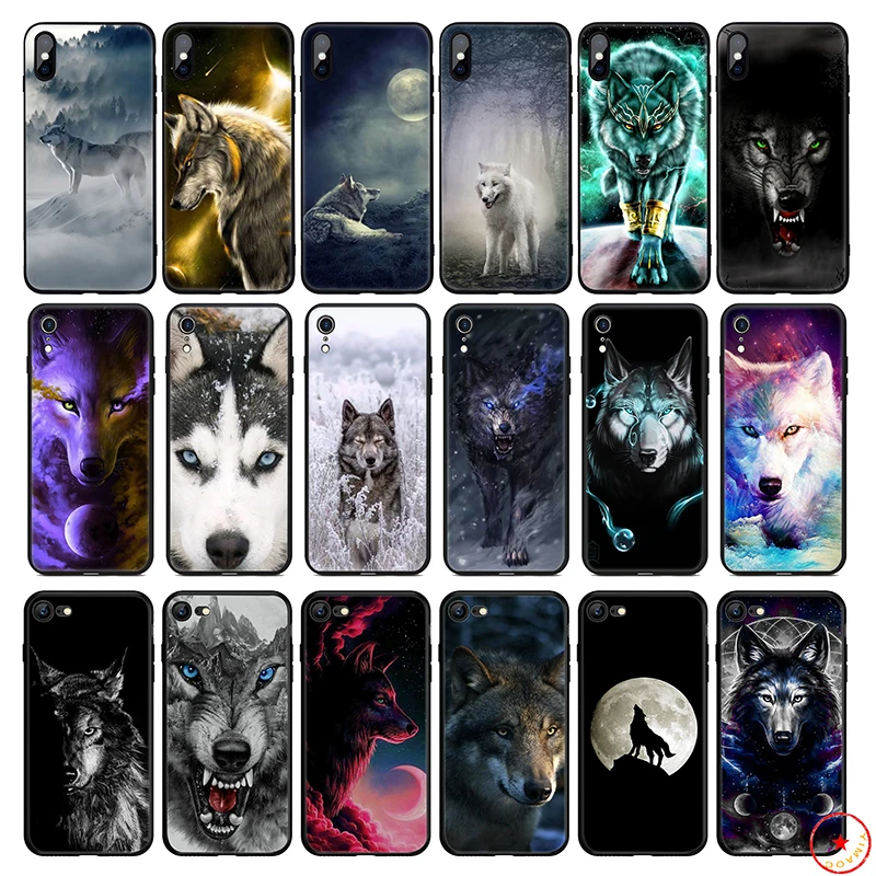 Wolf Animal Snow Soft Silicone Phone Case for iPhone 11 Pro Xs Max X or 10 8 7 6 6S Plus 5 5S SE Xr 7Plus Cover |