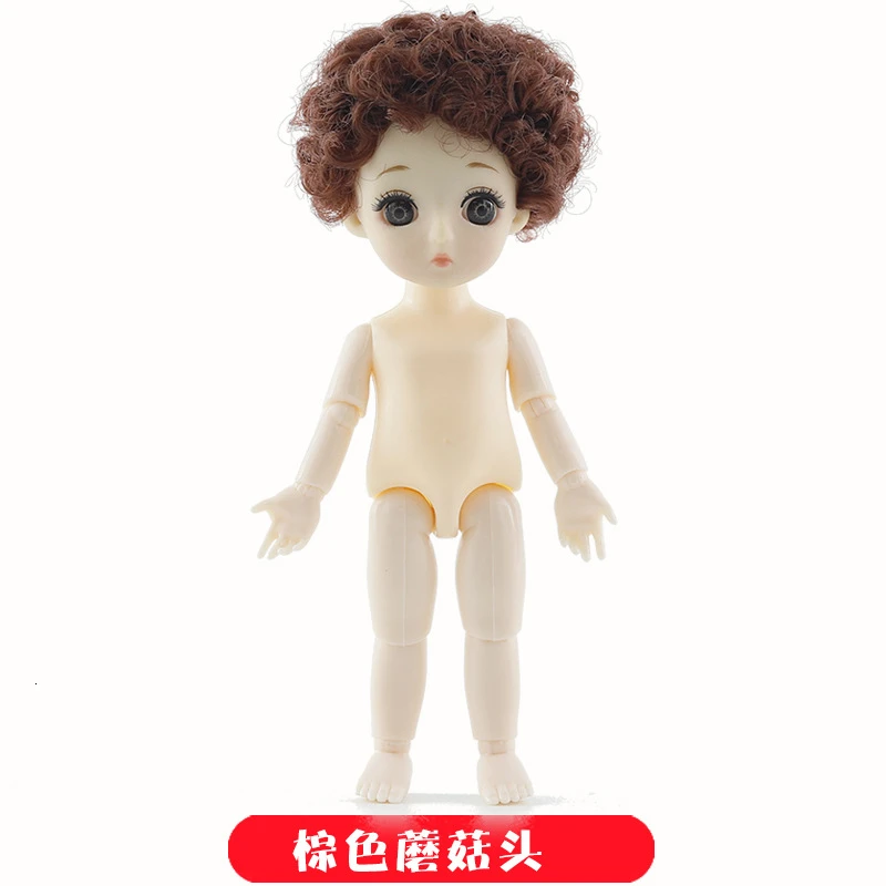 20 1/12 13 Moveable Jointed 16cm Dolls Toys Lovely Baby Doll Nude Women Body Fashion Dolls Toy For Girls Gift Dress Up Normal Skin - Цвет: 20