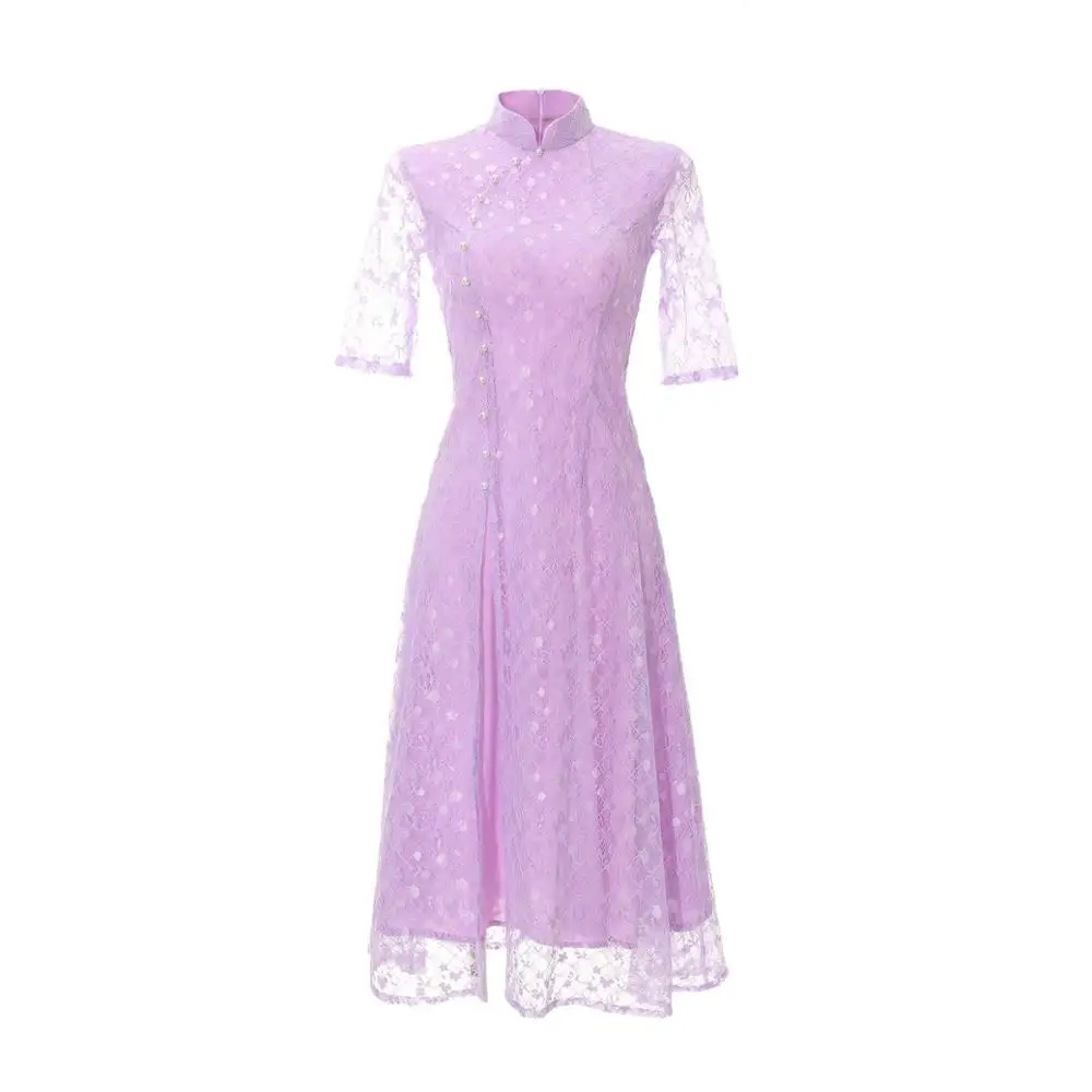 Китайское кружево qipao aodai Cheongsam женские платья|qipao styles|cheongsam stylesleeveless cheongsam |