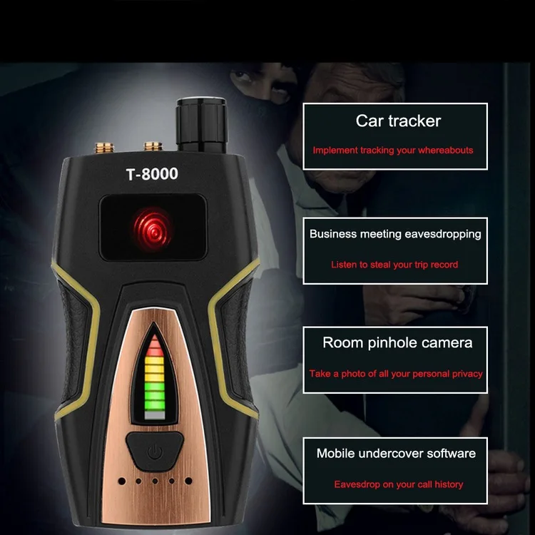 T8000 анти шпионский беспроводной детектор радиосигнала GSM аудио искатель GPS