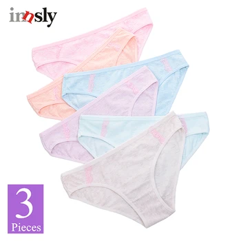 

3 Pieces/Pack Women Cotton Panties Candy Color High Quality Female Briefs Soft Low-Waist Solid Ladies Underwear