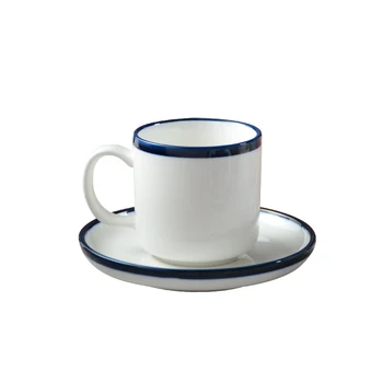 

Nordic Creative Coffee Cup Set White Gold Tea Cups With Handle Spoon Office Ceramica Copo De Silicone Cup And Saucer 50CS50