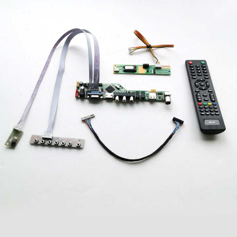 Для B141XN01 V0 B141XN04 V2 1ccfl LVDS 20Pin ЖК-панель Инвертор + пульт дистанционного управления