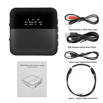 

Optical Fiber Bluetooth Transceiver Receiver And Transmitter Audio Transmitter Receiver Stereo TV PC Car Wireless Adapter