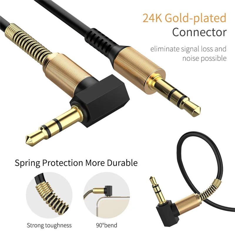 Speaker Line Jack 3.5 Audio Cable 3.5mm for iPhone 11 Pro Max Samsung Car Headphone Audio Cable Audio Speaker Cable