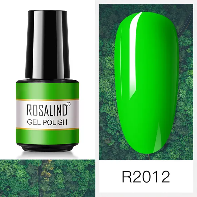ROSALIND Nail Art 7ML Gel Polish 80 Color For Manicure Design UV Nail Polish Gel Lacquer Soak Off Semi Permanent Gel Nail Polish RAR2012