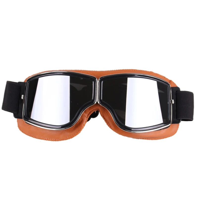 Motorcycle Goggles Helmet Pilot Scooter Retro Moto Outdoor Dirt Bike Riding Sunglasses Motocross Glasses Vintage Off-Road ATV