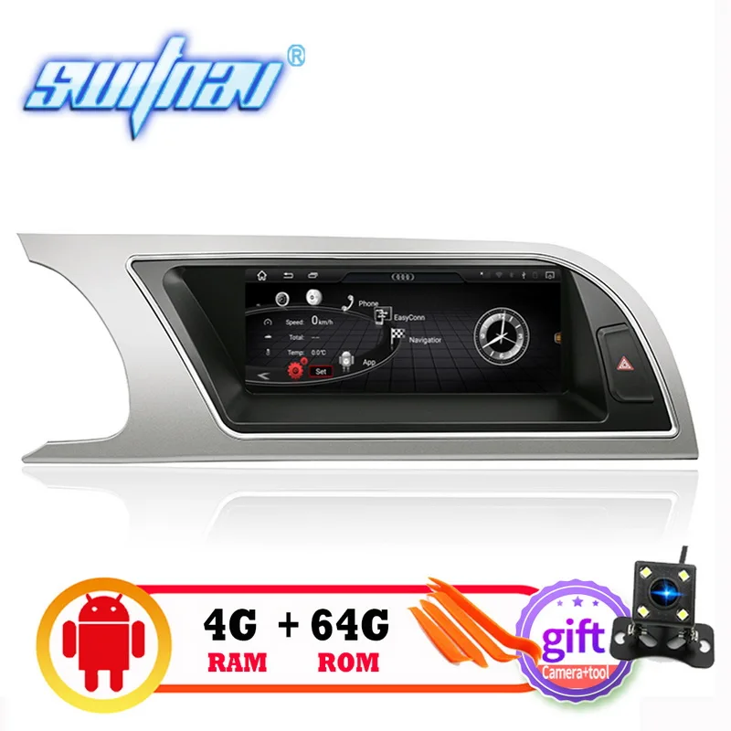 Автомобильный мультимедийный плеер SWITNAV 4 гб + 64 Android 9 0 DVD для Audi A5 S5 (2009 2016)
