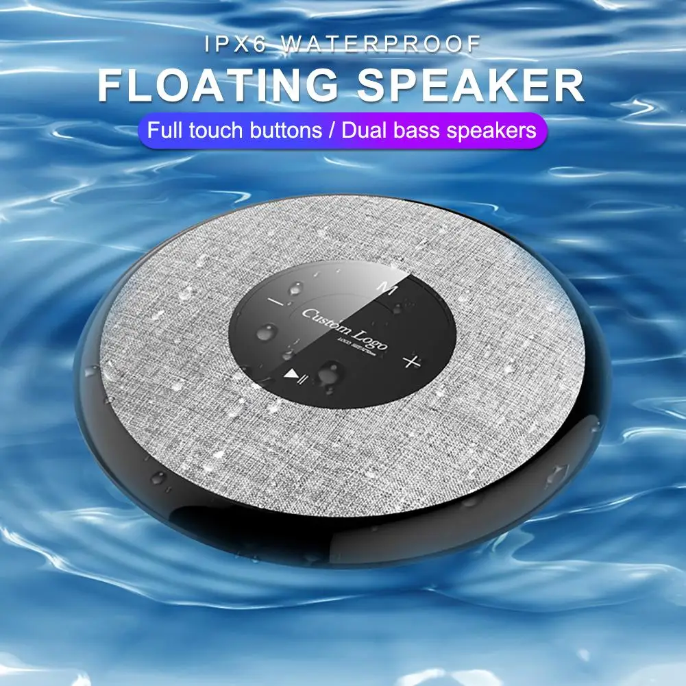 IP67 waterproof Speaker Portable Wireless Speakers Bluetooth Full Touch Speaker For Showers, Bathroom, Pool, Car, Beach Outdoor