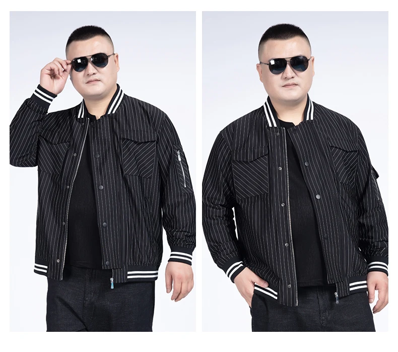 10XL 8XL 6XL пальто для мужчин весна осень мужские куртки полосатые модные пальто мужская бейсбольная куртка-бомбер мужская повседневная приталенная
