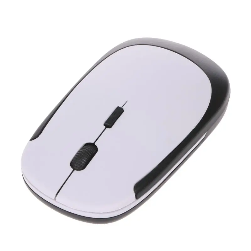 

Optical Mouse 2.4G Wireless USB Mice Adjustable 1600dpi Receiver Slim Silent Click Computer PC Laptop R2JB