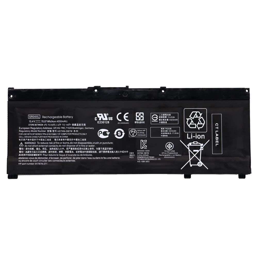 Новый аккумулятор SR04XL для ноутбука HP OMEN 15 CE CB CE015DX CB014ur TPN Q193 Q194 C133 HSTNN DB7W 917724 855