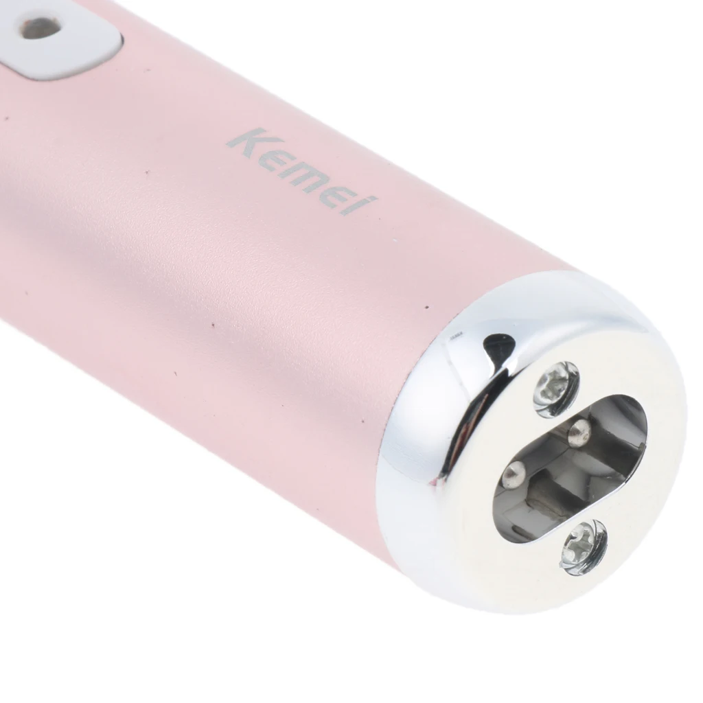Women Electric Facial Body Hair Trimmer & Clipper for Eyebrows Nose Ear Eyebrow EU Plug KM-6637