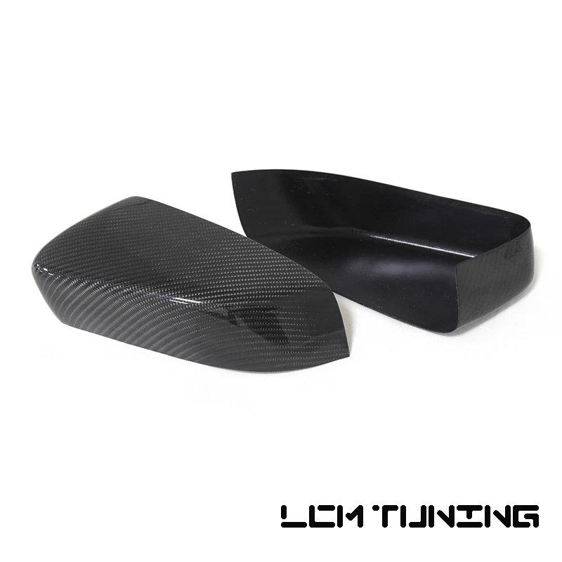 

For Ford Mustang 2008-2013 Add On Type Carbon Fiber Body Side Rear View Mirror Cover