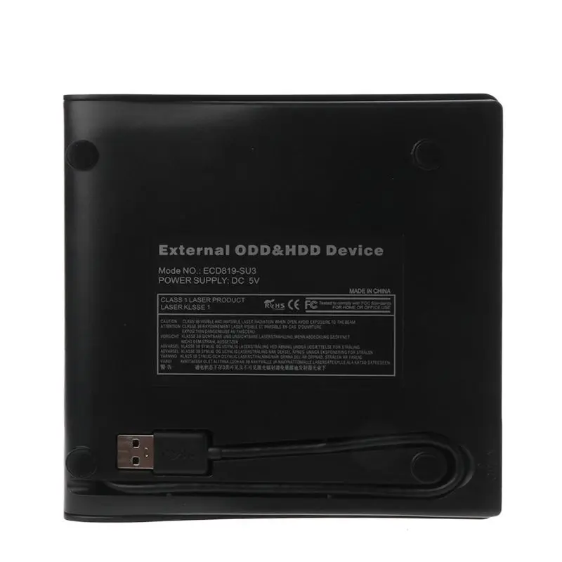  12.7MM USB 3.0 SATA Optical Drive Case Kit External Mobile Enclosure DVD/CD-ROM Case for Notebook L